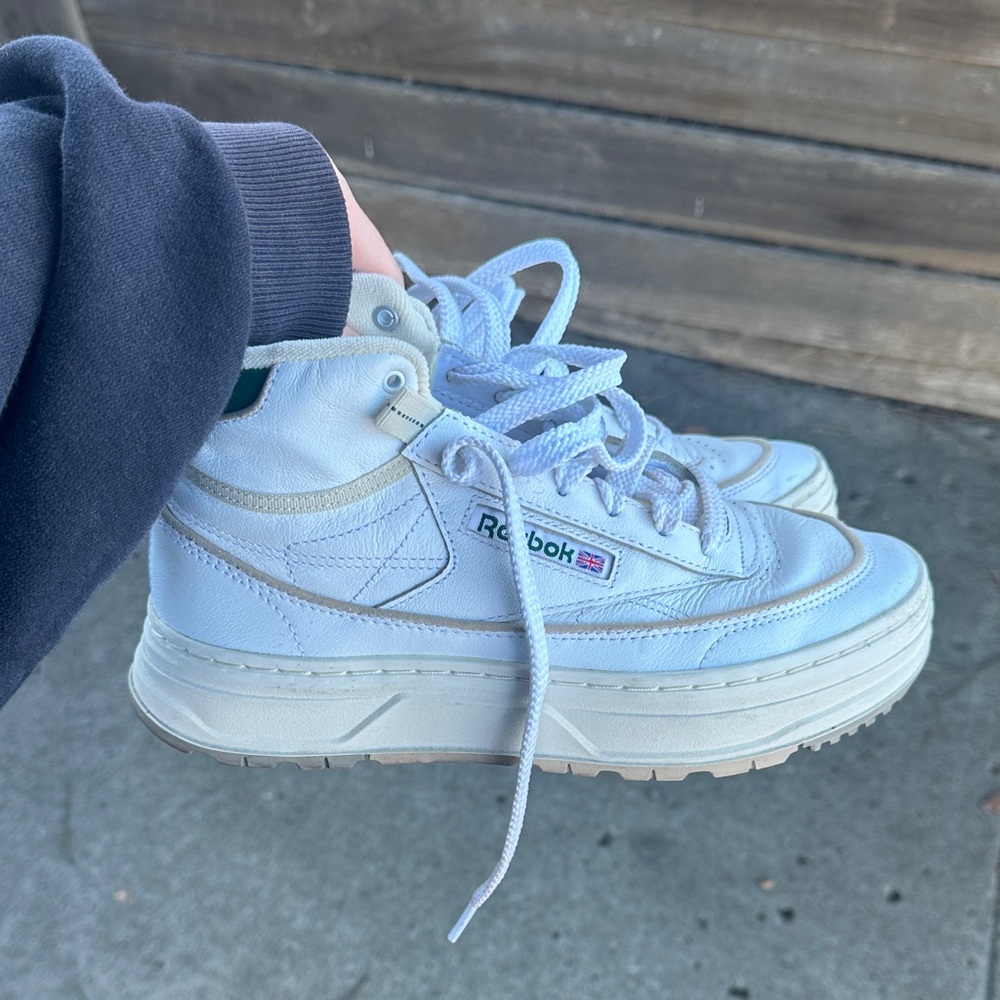 Reebok women’s White and Cream Sneakers